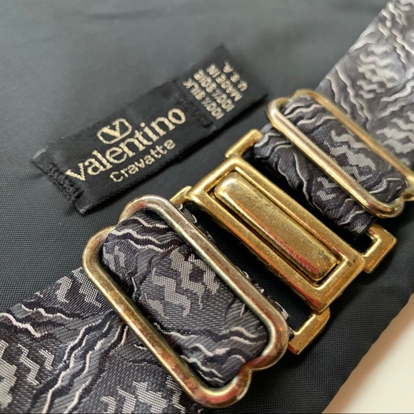 Valentino Other - Valentino Gray Pattern Mens Cummerbund
